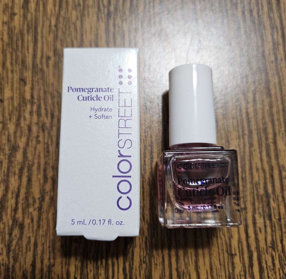 Color Street Pomegranate Cuticle Oil 5mL Hydrate Soften Nail Care Treatment 5 ml